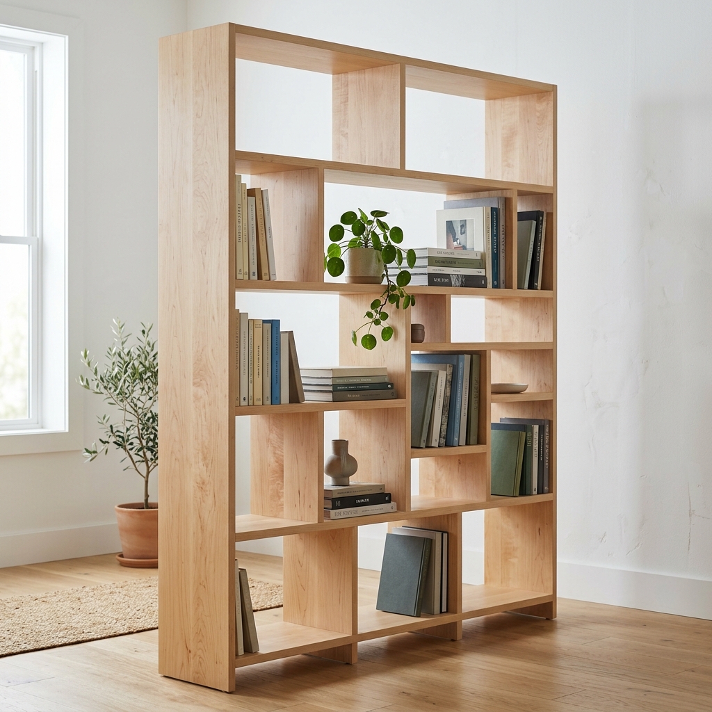 The Atlas — modular hard maple bookshelf