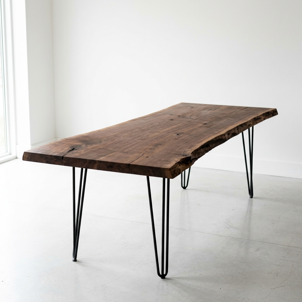 The Monolith — a live-edge Indian Laurel/Asna dining table